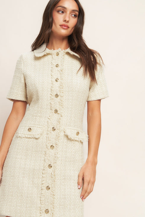 boucle-affair-tweed-mini-dress Sophia's Style-3